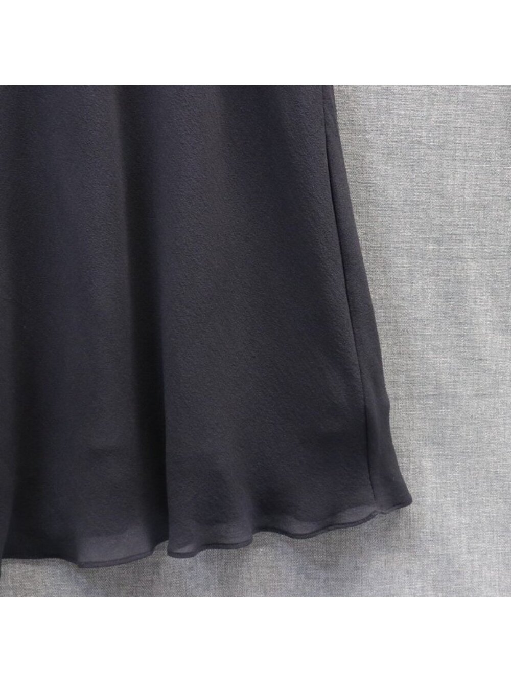 NWOT Vintage Simply Silk Black 100% Silk 90s Midi Slip Dress Med/Large Deadstock - Picture 7 of 14